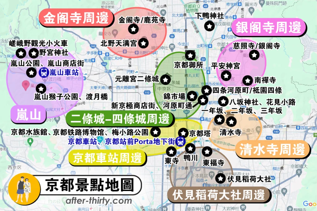 京都景點地圖
